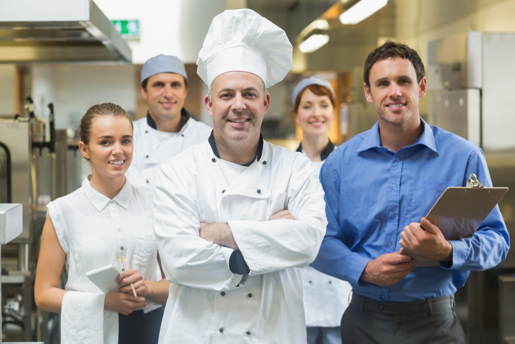 A restaurant's well-trained kitchen staff