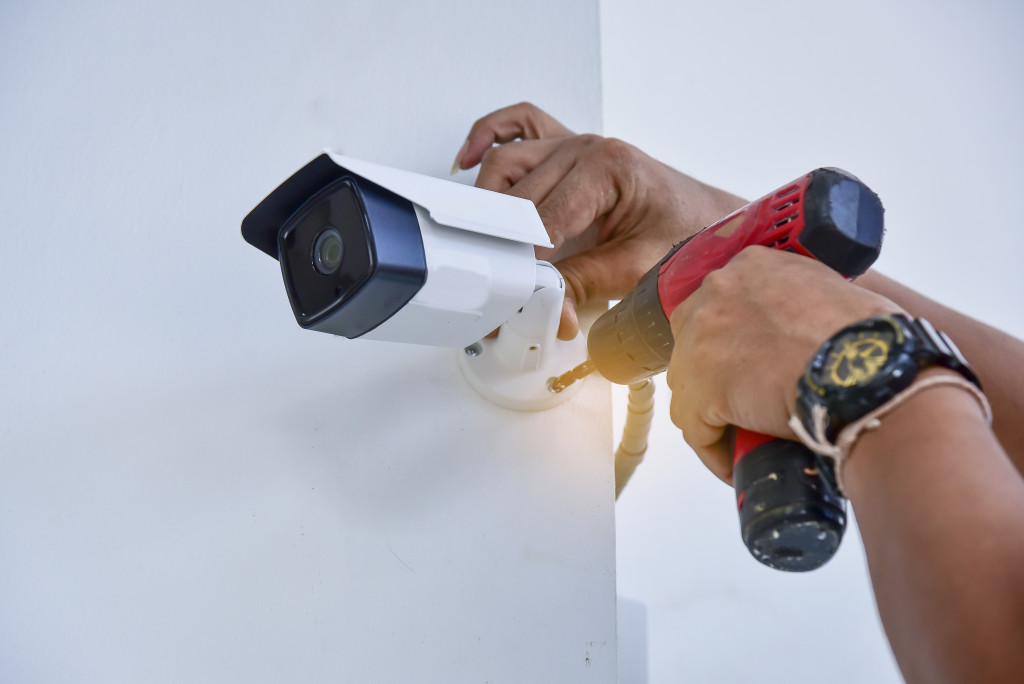 Security camera installation